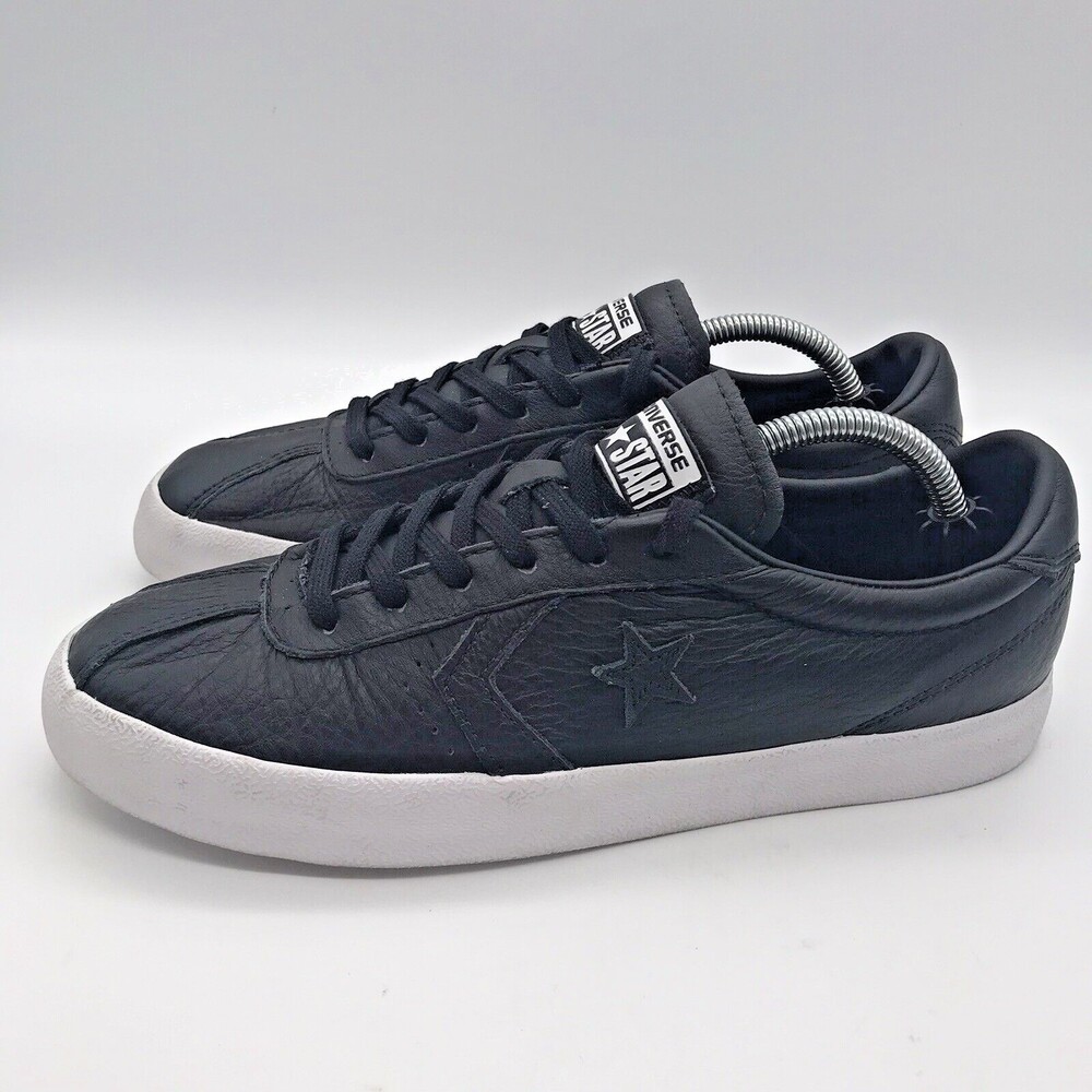 Converse All Star Breakpoint OX Black & White Leather Womens 7.5 Mens 6 Sneakers